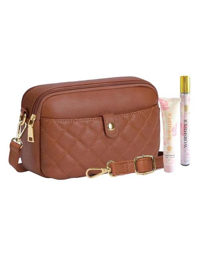 Bolsa Crossbody Pink Brule Marrón