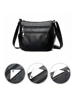 Foto 2 | Bolsa Crossbody Pink Brule Negra