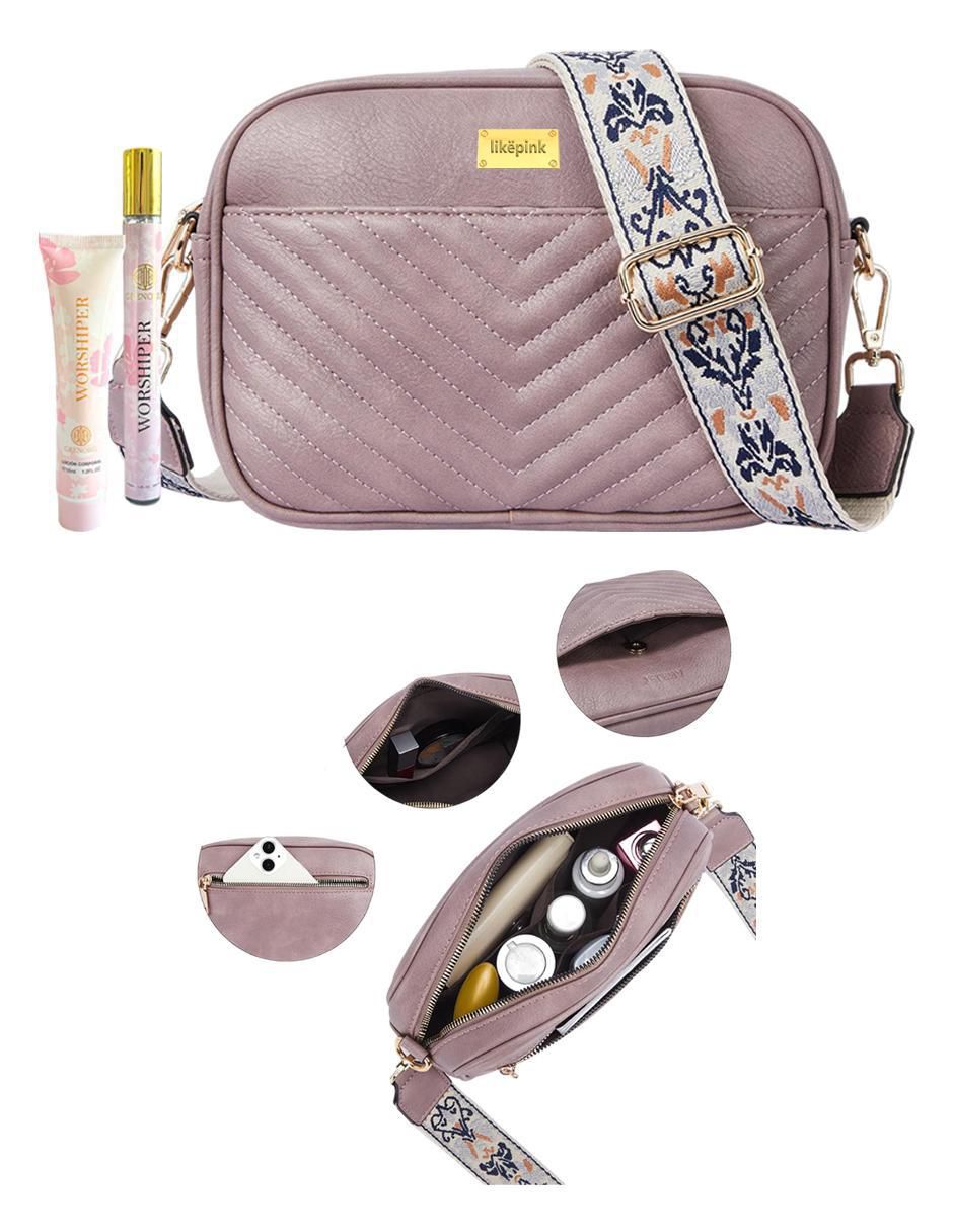 Foto 4 pulgar | Bolsa Crossbody Pink Brule