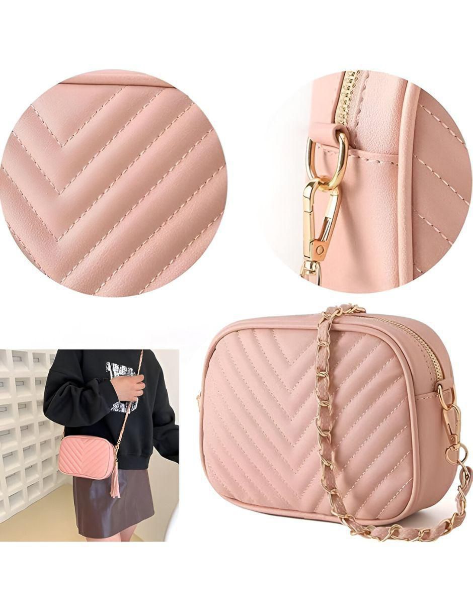 Foto 4 pulgar | Bolsa Crossbody Pink Brule