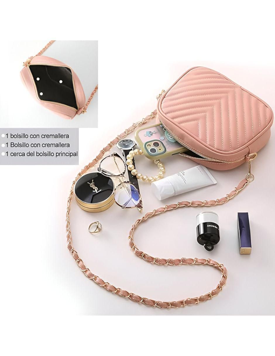 Foto 5 pulgar | Bolsa Crossbody Pink Brule