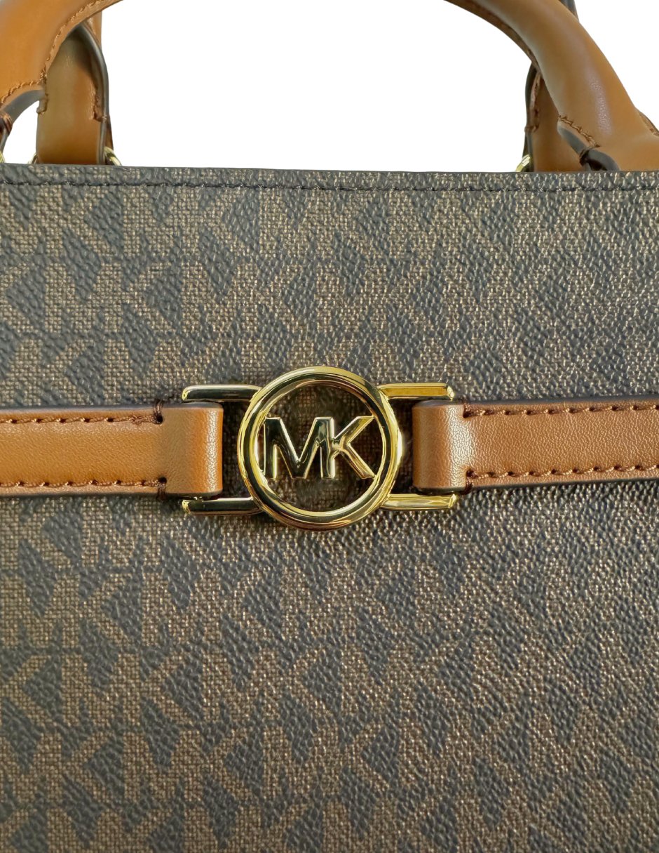 Foto 5 pulgar | Bolso Crossbody Michael Kors Belted Satchel Color Café