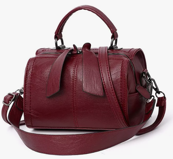 Moda Una Bolsa De Hombro Bolsa Crossbody Bolsa De Mujer Color Bordo