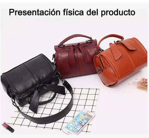 Foto 4 pulgar | Moda Una Bolsa De Hombro Bolsa Crossbody Bolsa De Mujer Color Bordo