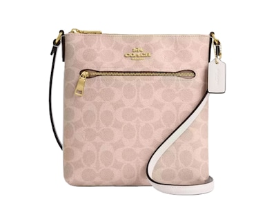 Foto 1 | Bolsa Coach Mini Rowan File Bag Signature Canvas Cw325 Beige