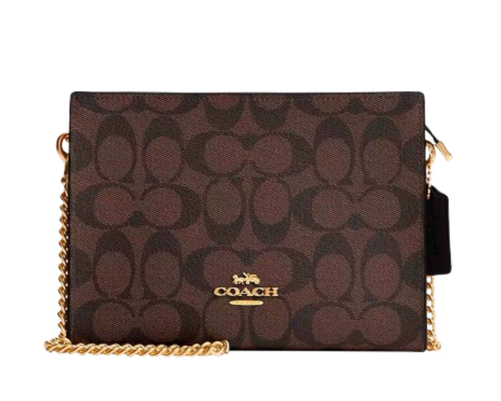 Foto 1 | Bolsa Coach Slim Crossbody Signature Canvas Cr239 Color Café