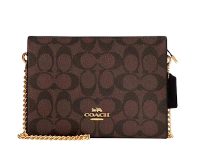 Foto 1 | Bolsa Coach Slim Crossbody Signature Canvas Cr239 Color Café