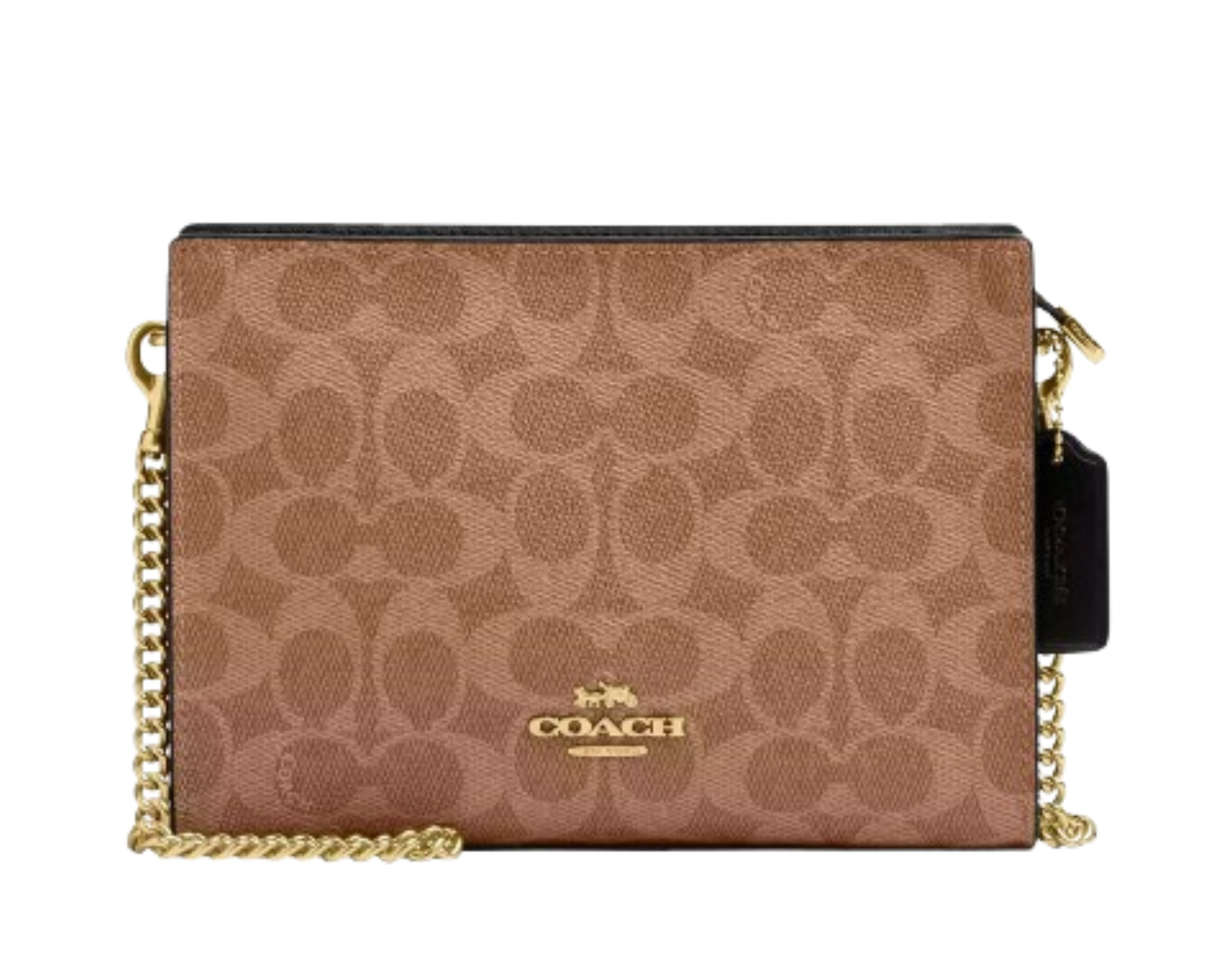 Foto 2 pulgar | Bolsa Coach Slim Crossbody Bag Signature Canvas Cw204 Color Café