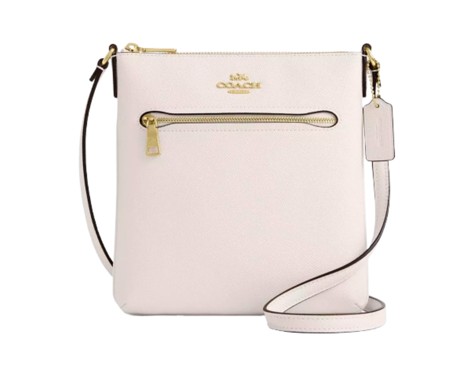 Bolsa Coach Mini Rowan CV405 Blanca de Cuero Flor Cruzada