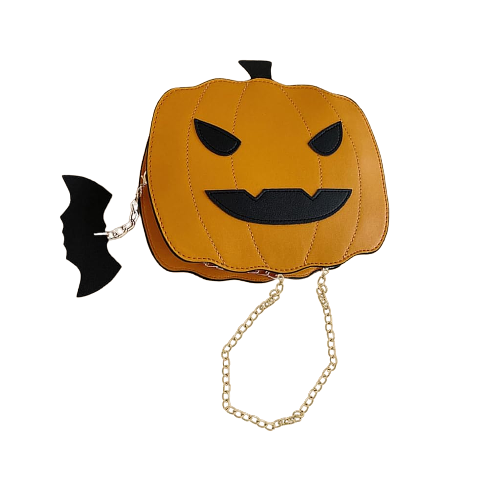 Foto 2 pulgar | Bolso Bandolera Mujer Moda De Crossbody Halloween Calabaza Color Naranja