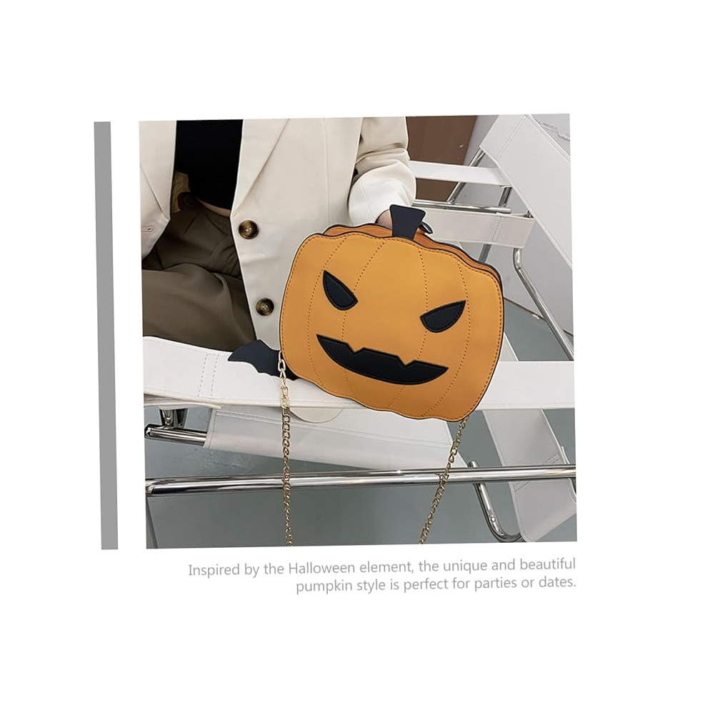 Foto 5 pulgar | Bolso Bandolera Mujer Moda De Crossbody Halloween Calabaza Color Naranja