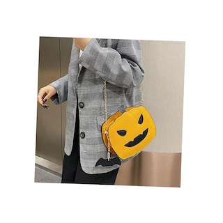 Foto 5 | Bolso Bandolera Mujer Moda De Crossbody Halloween Calabaza Color Naranja