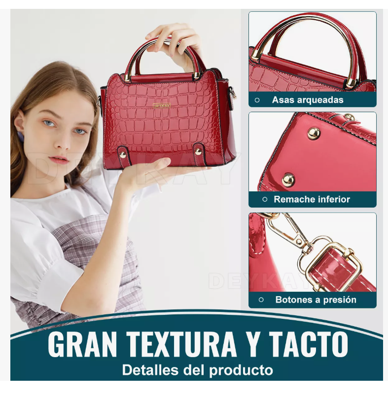 Foto 4 pulgar | Bolsa Bandolera Wünd  Mujer Moda Cartera Crossbody Tote Hombro
