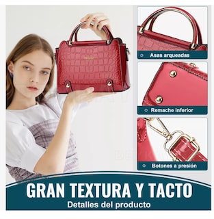 Foto 3 | Bolsa Bandolera Wünd Mujer Moda Cartera Crossbody Tote Hombro