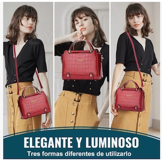Foto 4 | Bolsa Bandolera Wünd Mujer Moda Cartera Crossbody Tote Hombro