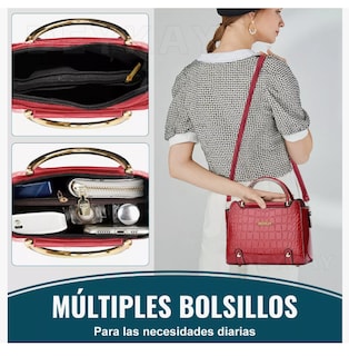 Foto 5 | Bolsa Bandolera Wünd Mujer Moda Cartera Crossbody Tote Hombro