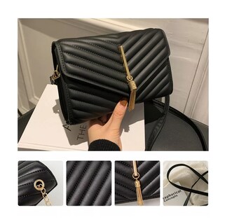Foto 4 | Bolso Bandolera De Moda Y Elegante Crossbody Para Mujer Negro