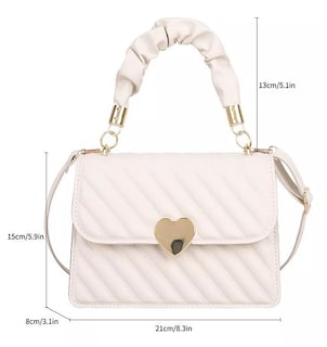 Foto 3 | Bolso De Mano Con Un Solo Hombro Moda Y Elegante Para Mujer Blanco