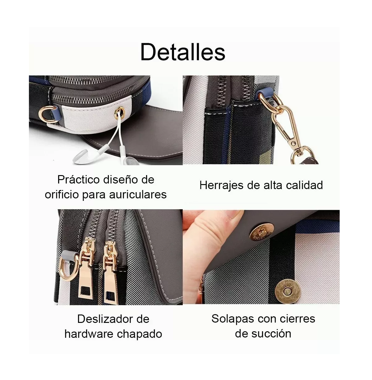 Foto 3 pulgar | Bolso Crossbody Multicolor