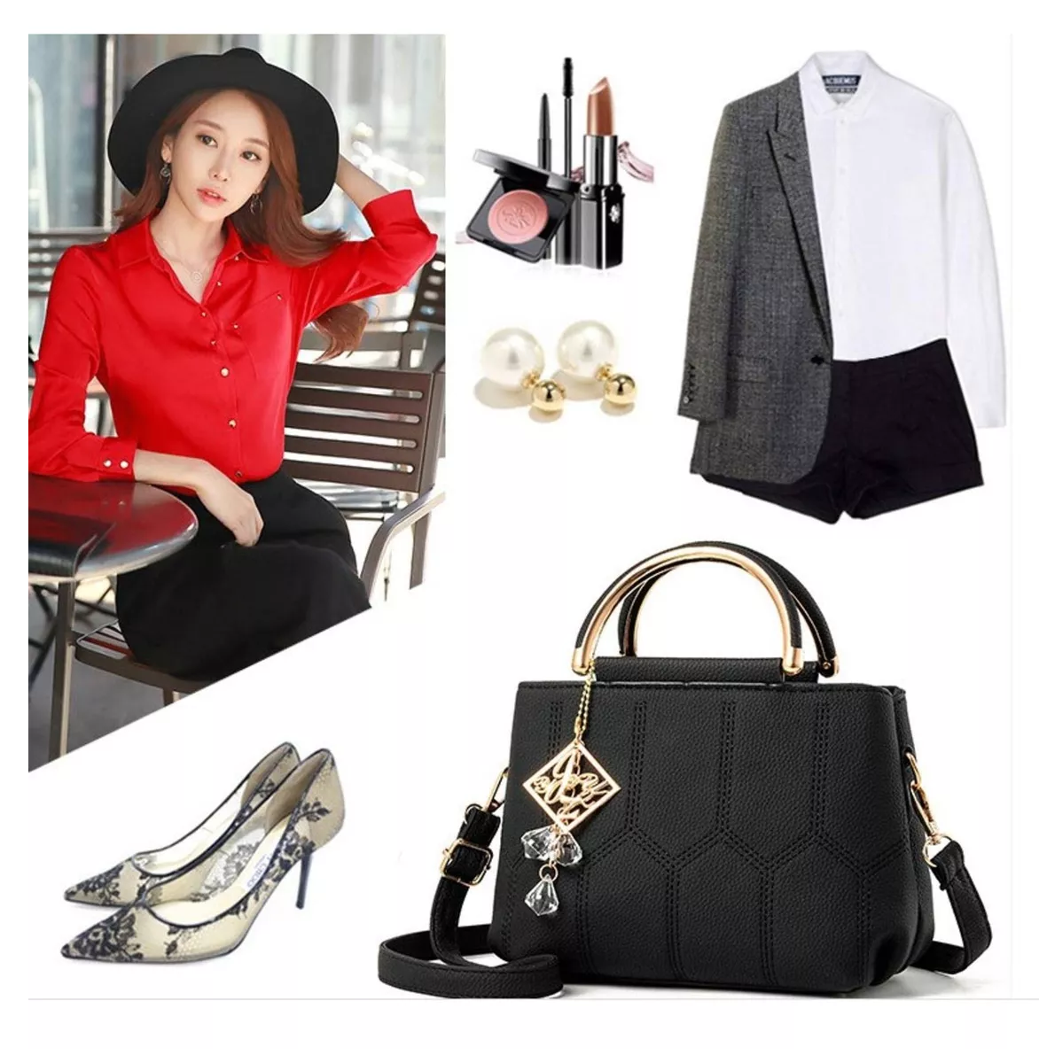 Foto 5 | Bolso De Mano Para Dama Crossbody Negro
