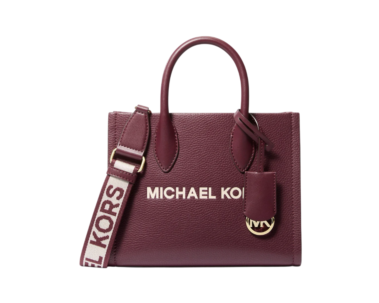 Foto 2 pulgar | Bolsa Michael Kors Mirella Small Pebbled Leather Crossbody Bag 35s4g72c5l color Vino