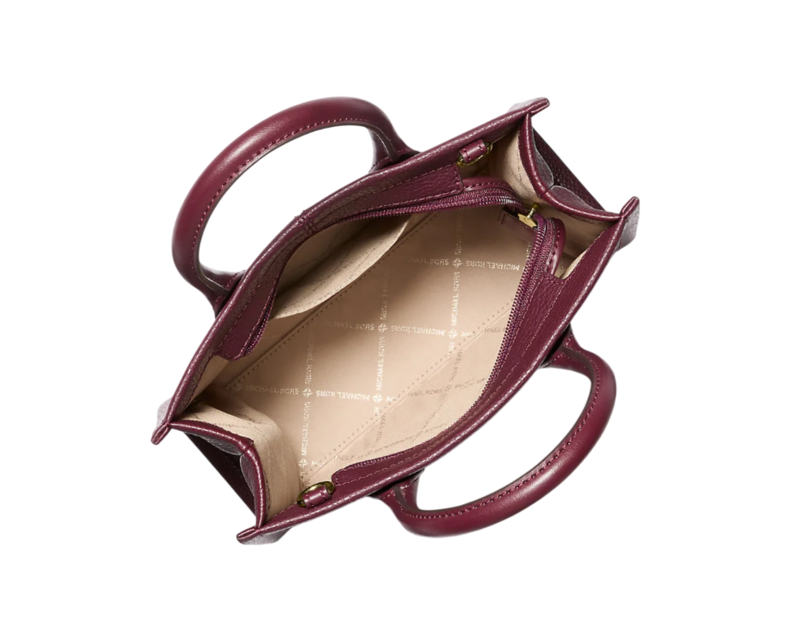 Foto 3 pulgar | Bolsa Michael Kors Mirella Small Pebbled Leather Crossbody Bag 35s4g72c5l color Vino