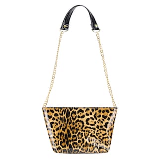 Foto 3 | Mariconera Para Dama Negro Charol Leopardo Sintetico Marilu Nueva Imagen