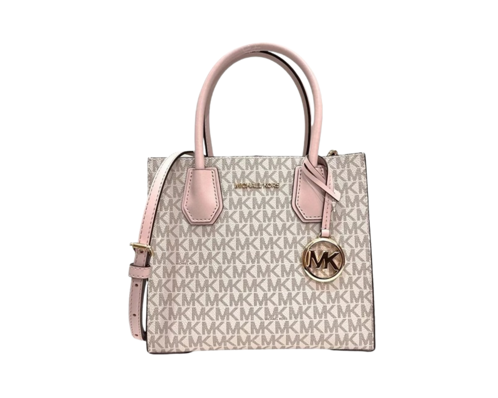 Foto 2 pulgar | Bolsa Michael Kors Mercer Medium Logo Crossbody 35s1gm9m2b Color Vanilla Rosa