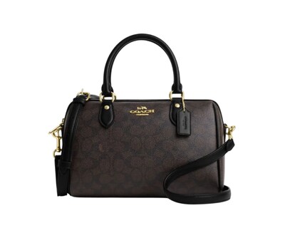 Foto 1 | Bolsa Coach Rowan Satchel Signature Canvas Cv961 Café