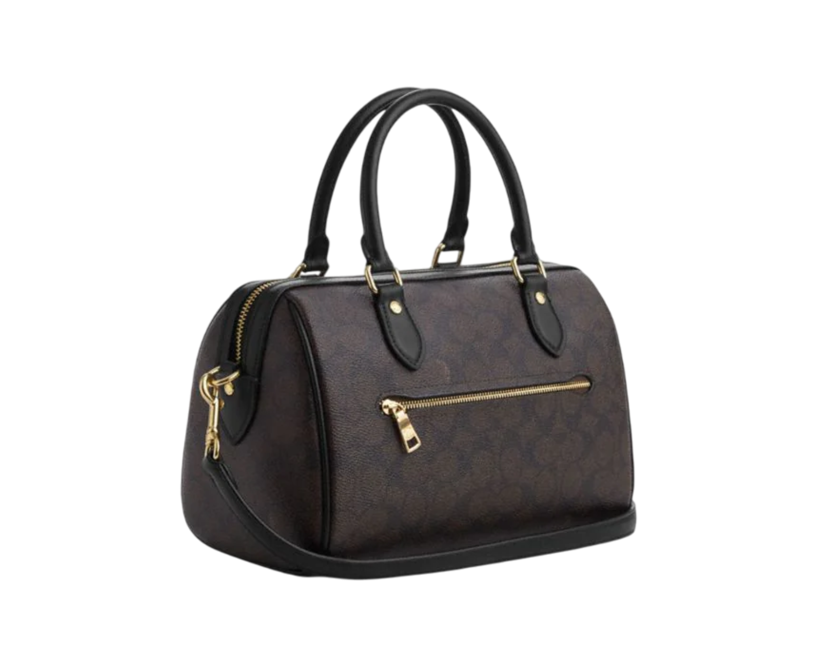 Foto 3 pulgar | Bolsa Coach Rowan Satchel Signature Canvas Cv961 Café