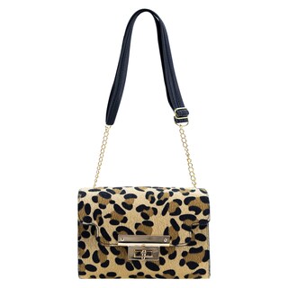 Foto 1 | Mariconera Para Dama Negro Leopardo Felino Sintetico Griselda Nueva Imagen