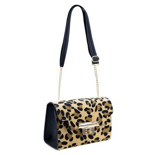 Foto 2 | Mariconera Para Dama Negro Leopardo Felino Sintetico Griselda Nueva Imagen