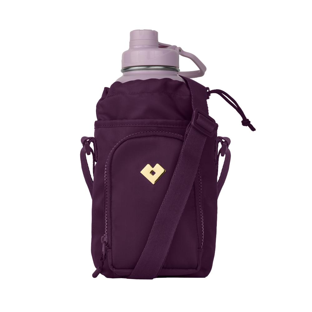 Bolsa Mujer Crossbody Porta Celular, Botellas Termos Luckyly Naia Negro Violeta Oscuro