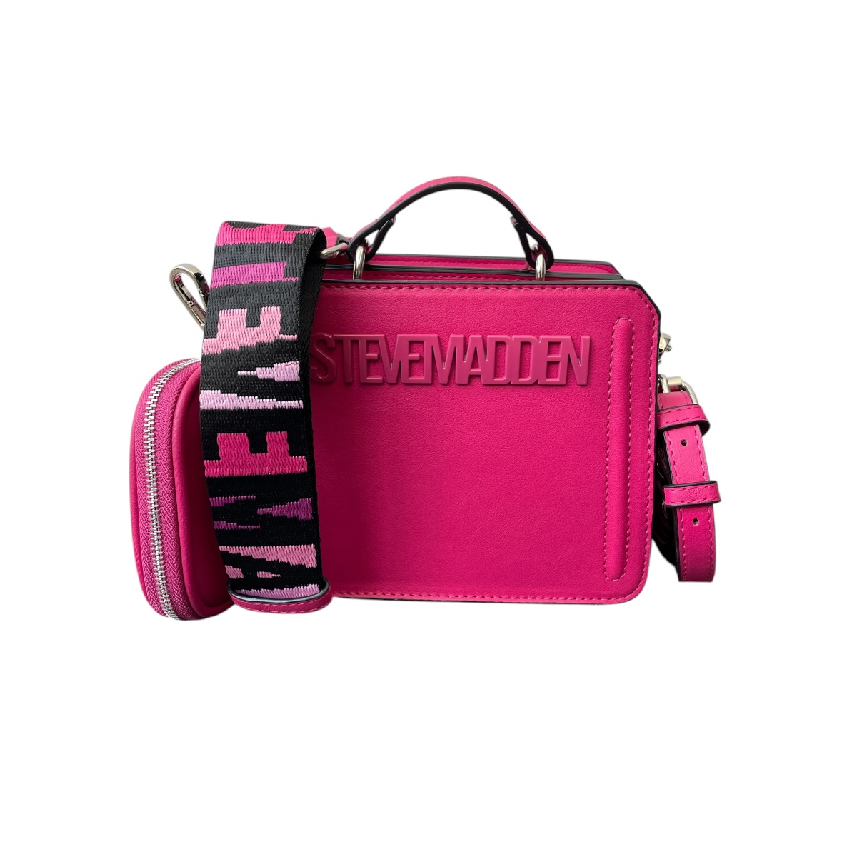 Foto 2 pulgar | Bolsa Steve Madden Bevelymm Fuccia Bevelyn Mini para Mujer