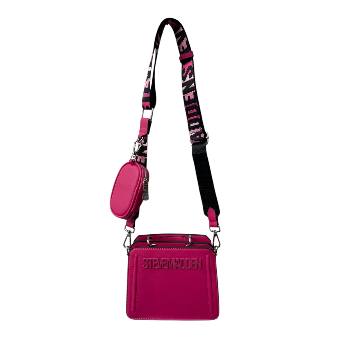 Foto 6 pulgar | Bolsa Steve Madden Bevelymm Fuccia Bevelyn Mini para Mujer