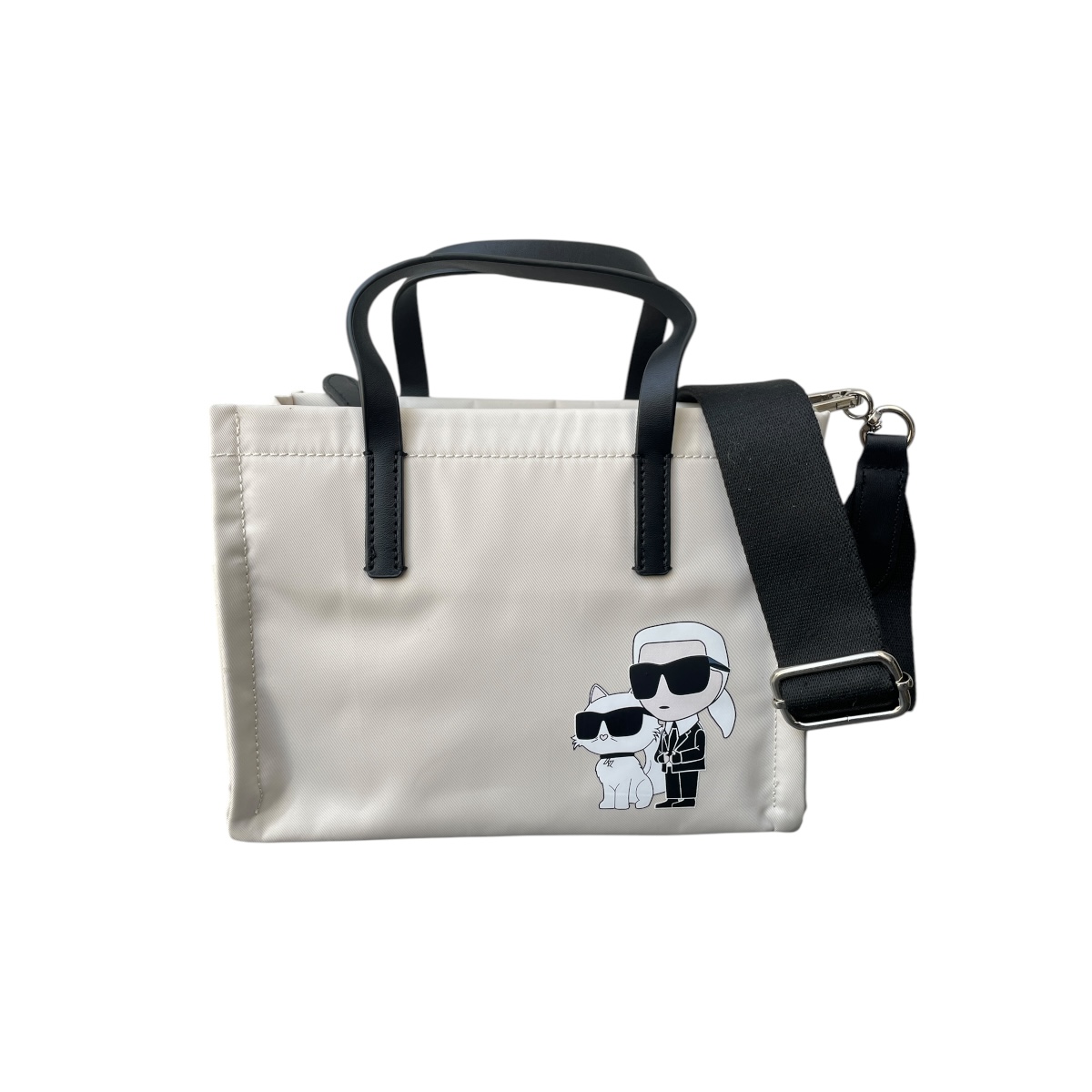 Foto 1 | Bolsa Tote Small Karl Lagerfeld Nailon Ikon White