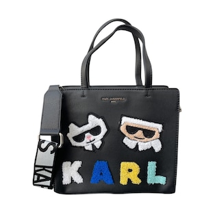 Foto 1 | Bolsa Mini Tote Karl Lagefeld Knitt Blue