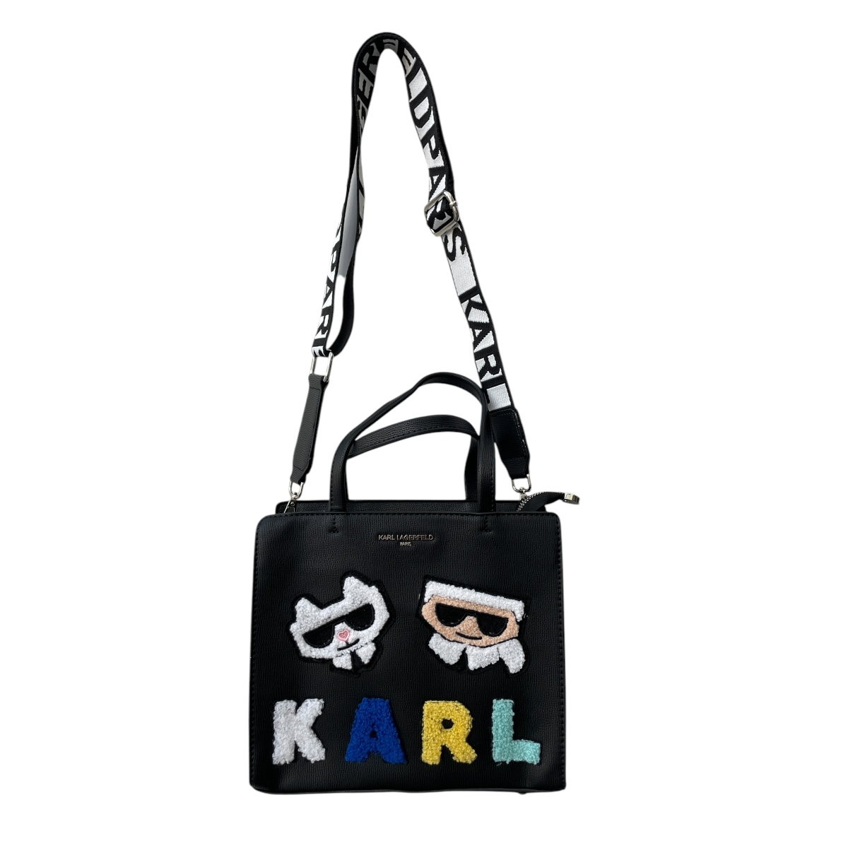 Foto 5 pulgar | Bolsa Mini Tote Karl Lagefeld Knitt Blue