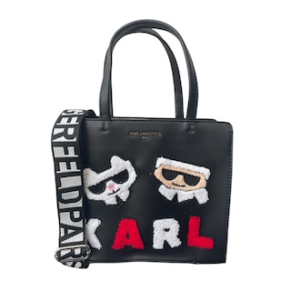Foto 1 | Bolsa Mini Tote Karl Lagefeld Knitt Red