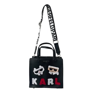 Foto 4 | Bolsa Mini Tote Karl Lagefeld Knitt Red