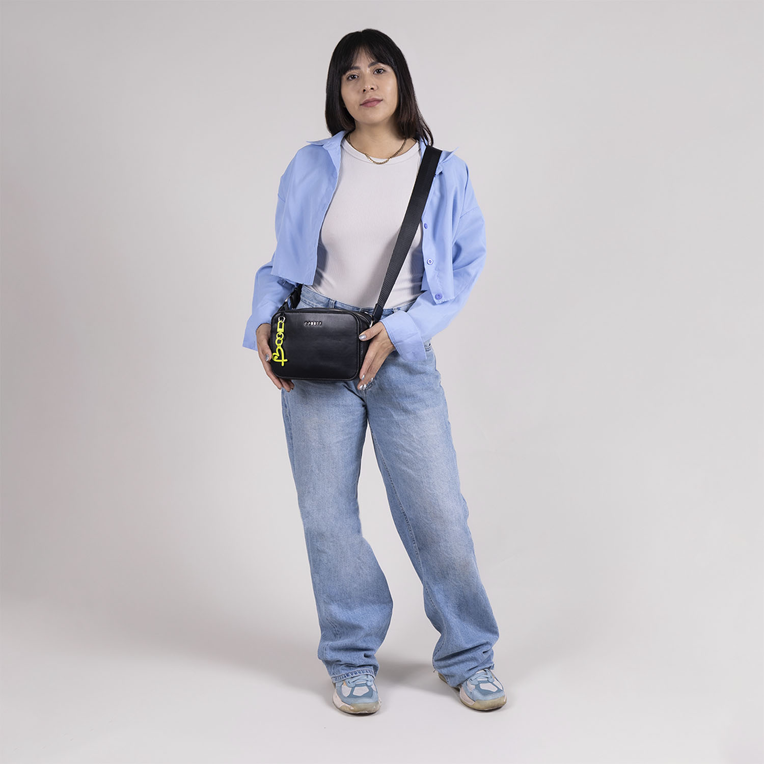 Foto 9 pulgar | Crossbody Negro Gorett Lizzie