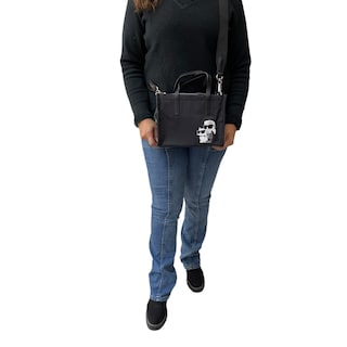 Foto 6 | Bolsa Tote Small Karl Lagerfeld Nailon Ikon Black