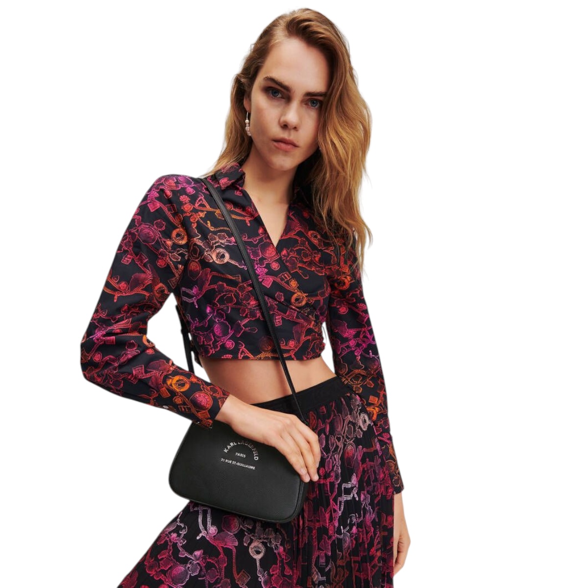 Foto 5 | Bolsa Bandolera Karl Lagerfeld St-guillaume Negra