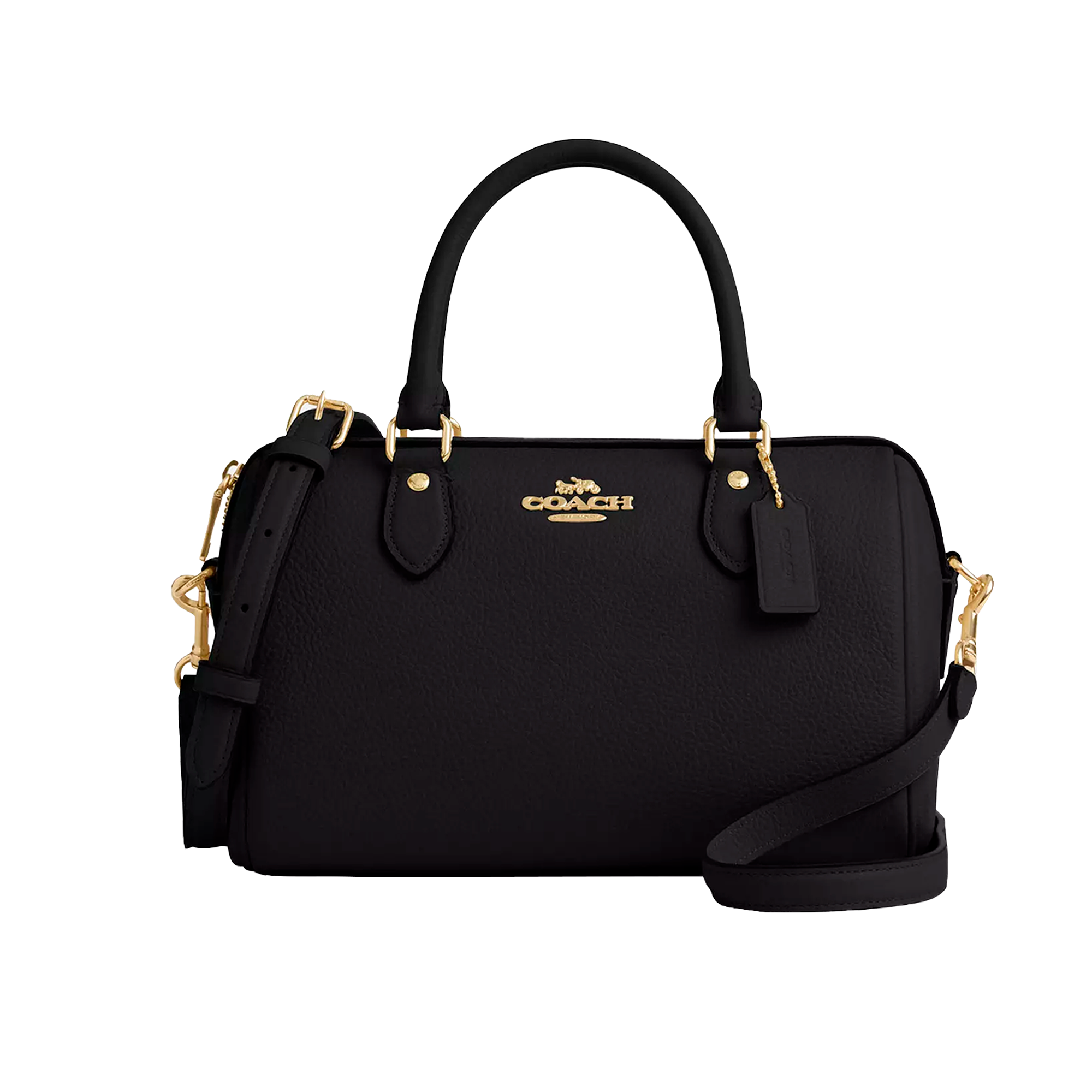 Foto 2 pulgar | Bolsa Coach Rowan Satchel Bag Cv962 Color Negro