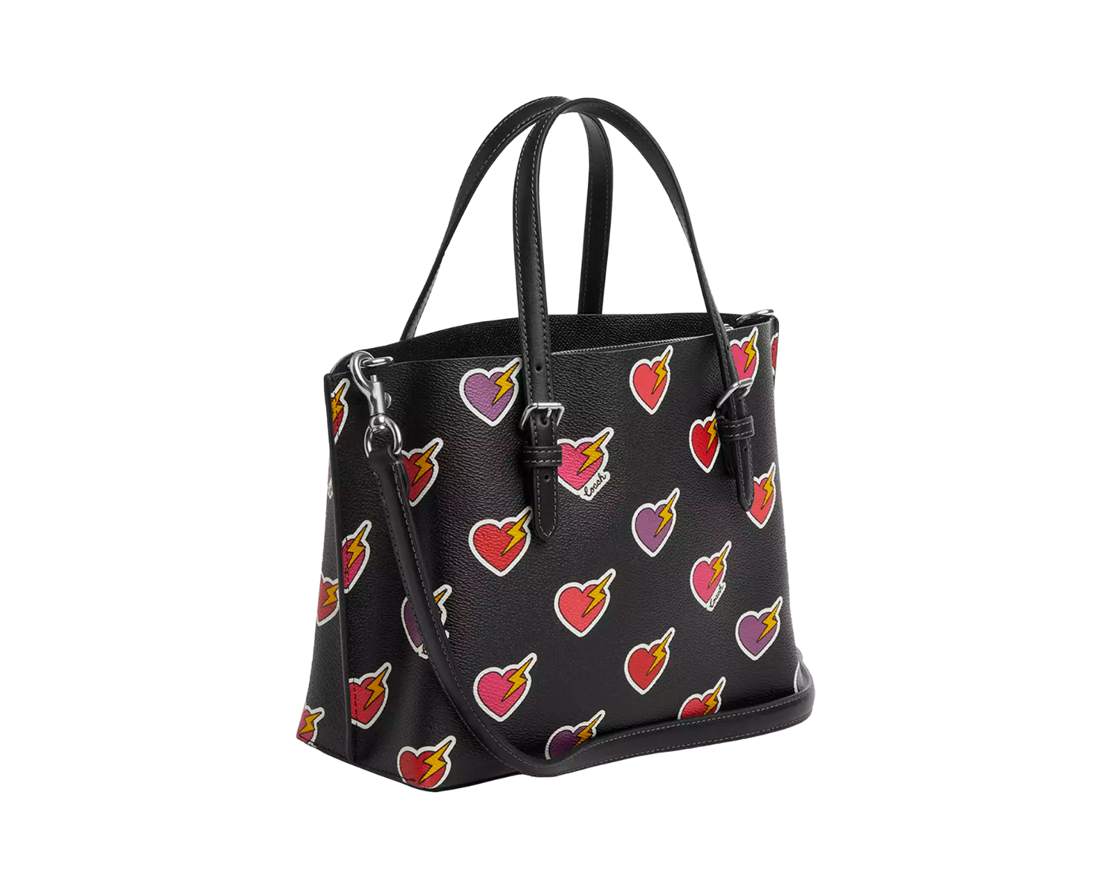 Foto 2 | Bolsa Coach Mollie Tote Bag 25 de Corazones Cw435 Negro