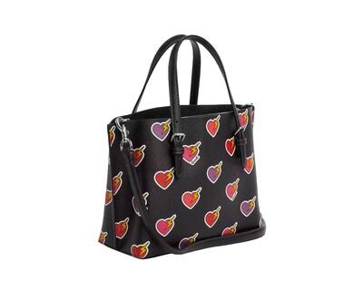 Foto 2 | Bolsa Coach Mollie Tote Bag 25 With Heart Bolt Print Black Multi Cw435 Negra