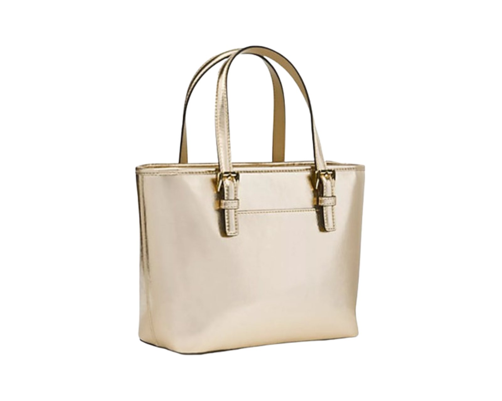 Foto 3 pulgar | Bolsa Michael Kors Jet Set Travel Extra-small Metallic Top-zip Tote Bag 35h3gtvt0m Color Dorado