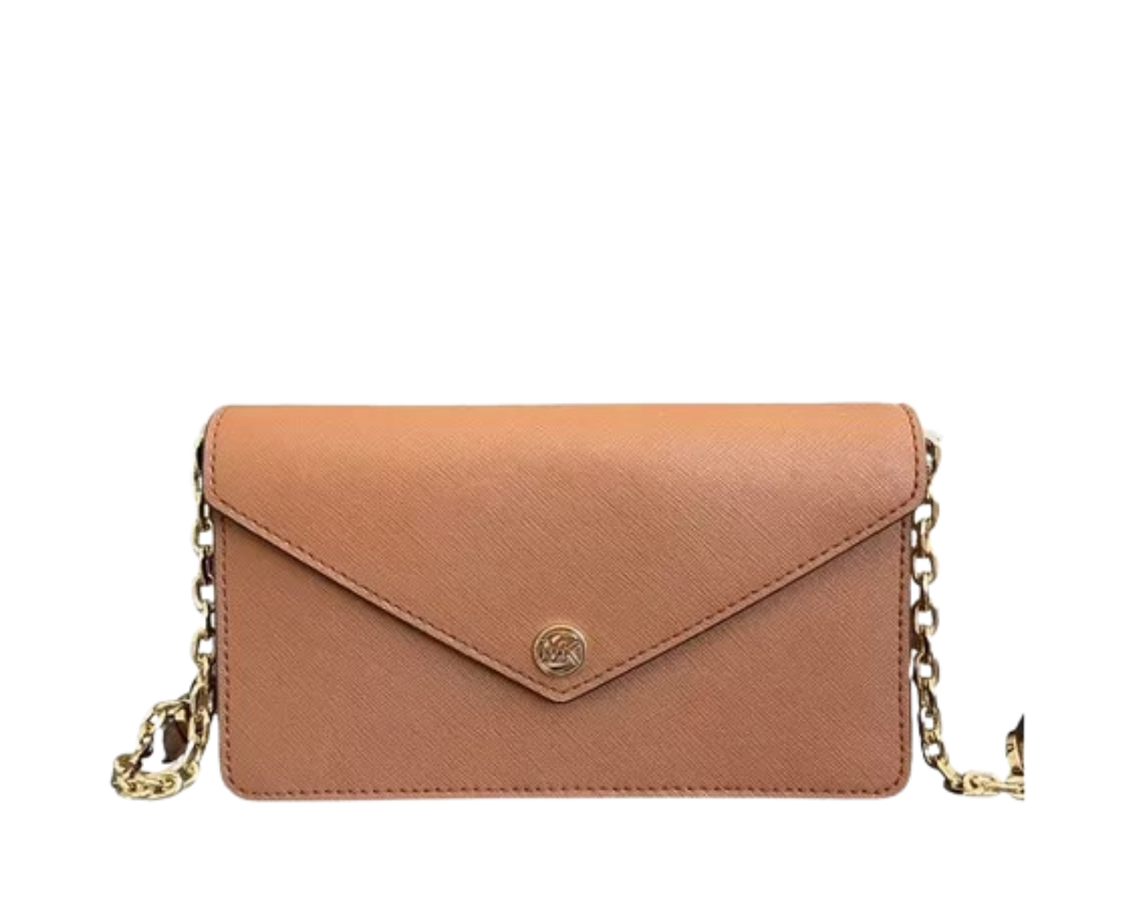 Foto 2 pulgar | Bolsa Michael Kors Small Saffiano Leather Envelope Crossbody Bag 35s3gtvc5l Color Café