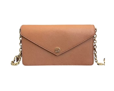 Foto 1 | Bolsa Michael Kors Small Saffiano Leather Envelope Crossbody Bag 35s3gtvc5l Café