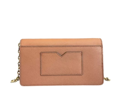 Foto 2 | Bolsa Michael Kors Small Saffiano Leather Envelope Crossbody Bag 35s3gtvc5l Café